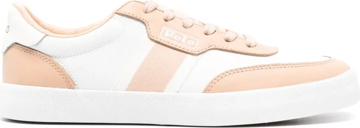 Court logo-debossed sneakers