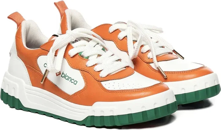 Court logo-detail lace-up sneakers - Image 2
