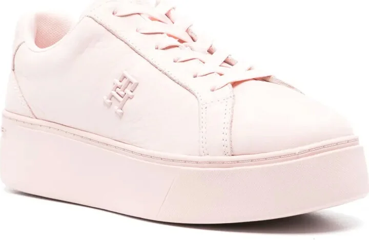 Court platform leather sneakers - Image 2