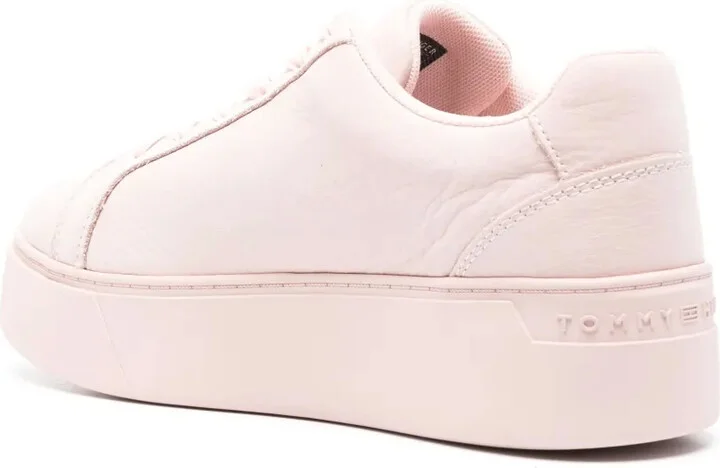 Court platform leather sneakers - Image 3