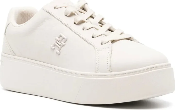 Court platform leather sneakers - Image 2