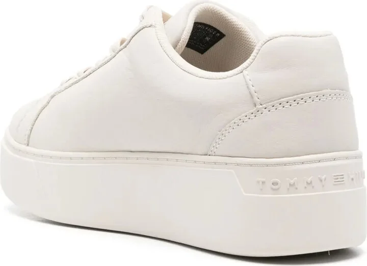 Court platform leather sneakers - Image 3