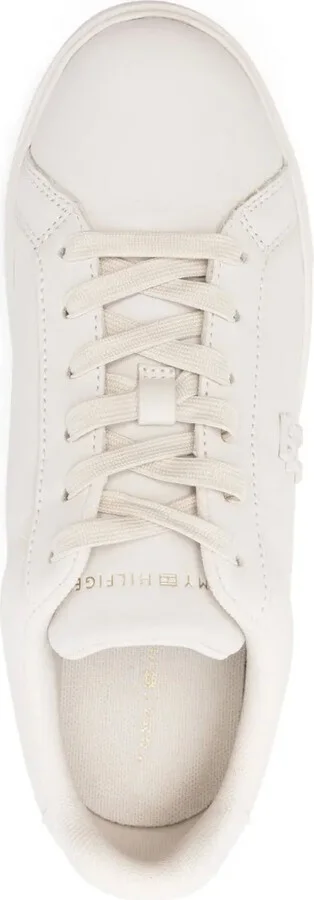 Court platform leather sneakers - Image 4