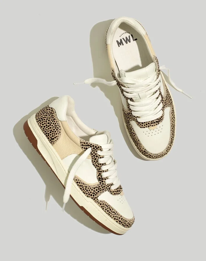 Court Sneakers in Spotted Calf Hair