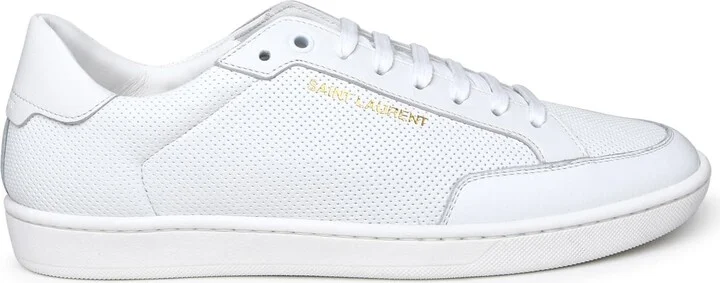 Court Sneakers In White Leather