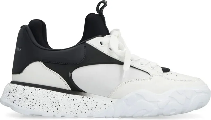 Court Tech leather sneakers