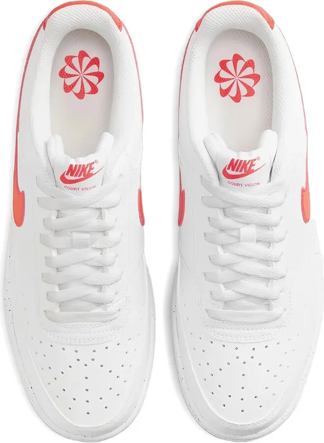Court Vision Low Next Nature "White/Picante Red" sneakers - Image 4