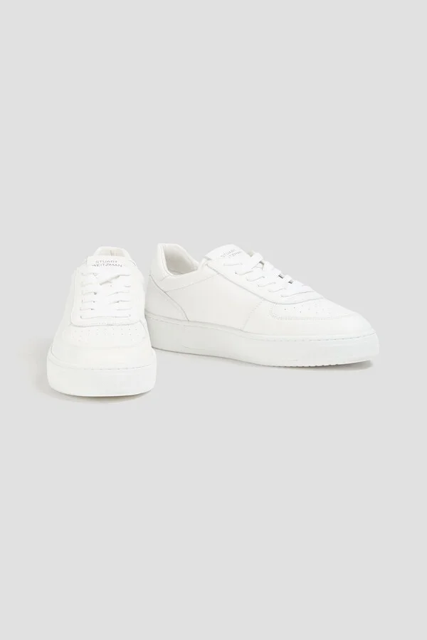 Courtside embossed leather sneakers - Image 2