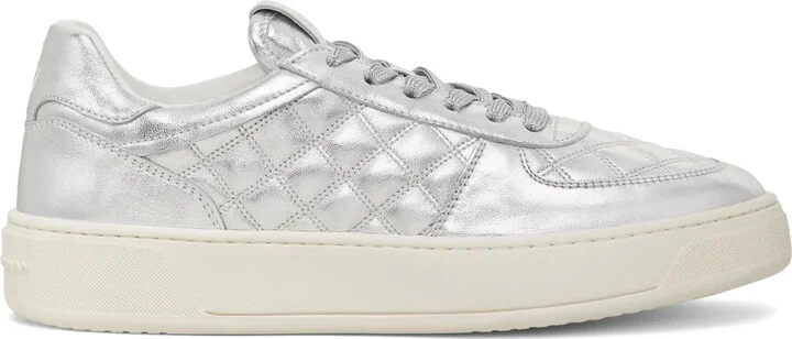 Courtside Sleek metallic sneakers