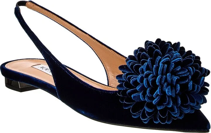 Couturier Velvet Slingback Flat