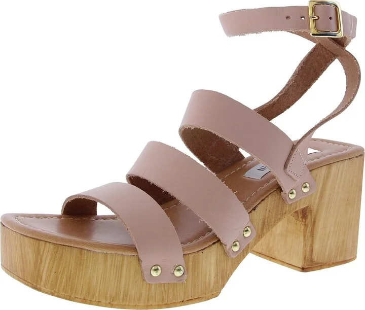 Cove Womens Adjustable Leather Block Heel
