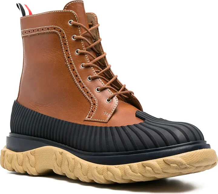 Covered Outsole Wingtip Boots - Image 2