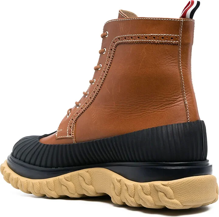 Covered Outsole Wingtip Boots - Image 3