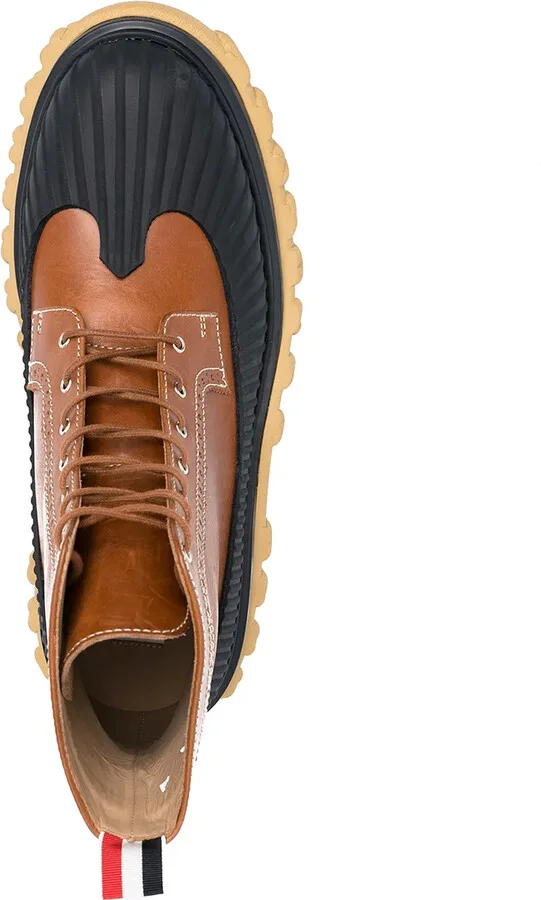 Covered Outsole Wingtip Boots - Image 4