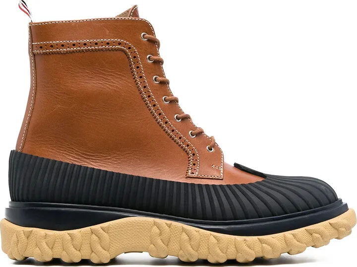 Covered Outsole Wingtip Boots