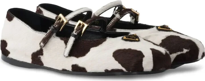Cow-Print Ballet Flats - Image 2