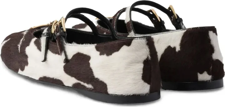 Cow-Print Ballet Flats - Image 3