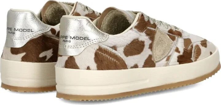 Cow-Print Leather Sneakers - Image 2