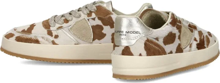 Cow-Print Leather Sneakers - Image 5