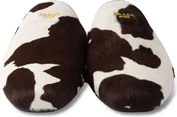 Cow-Print Slip-On Mules - Image 5