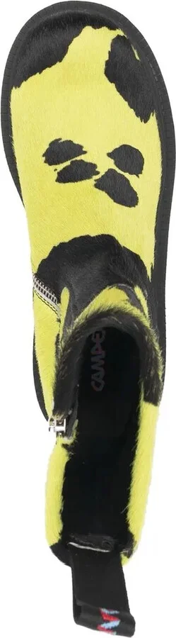 Cow-Print Suede Boots - Image 4