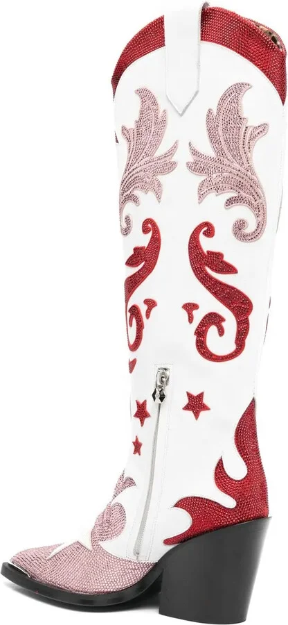 Cowboy 100mm rhinestone-mebellihsed boots - Image 3