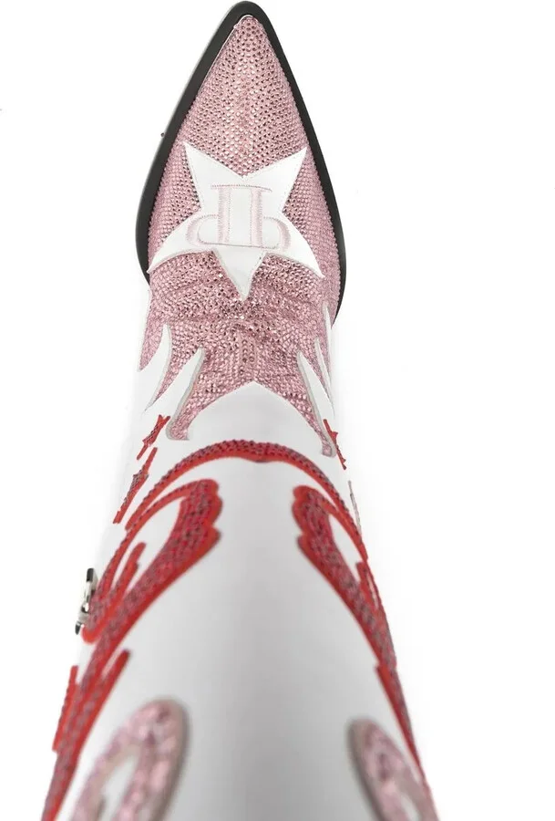 Cowboy 100mm rhinestone-mebellihsed boots - Image 4