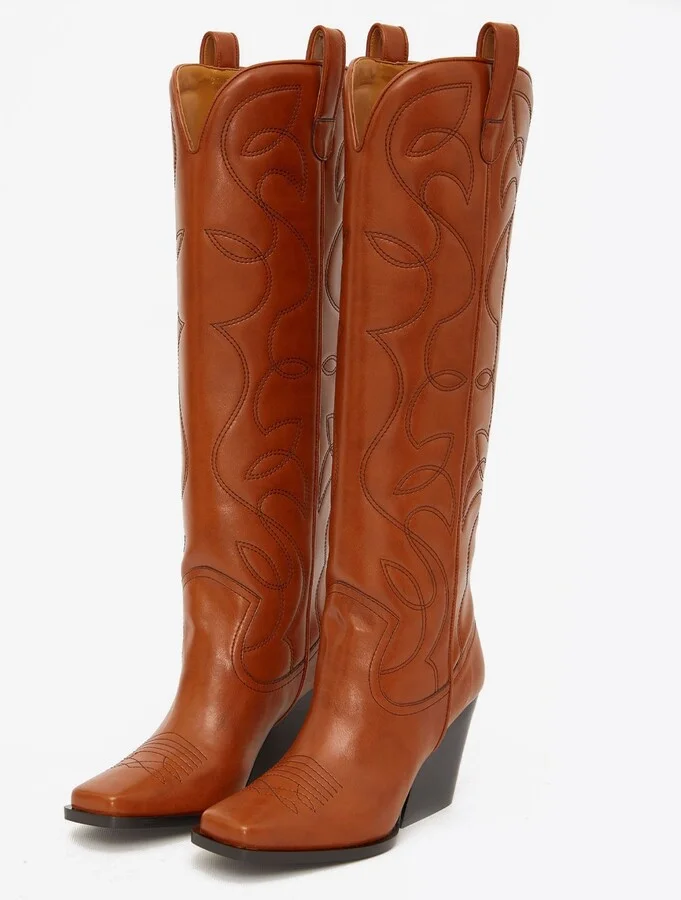 Cowboy 80 Boots in Vegan Leather - Image 2