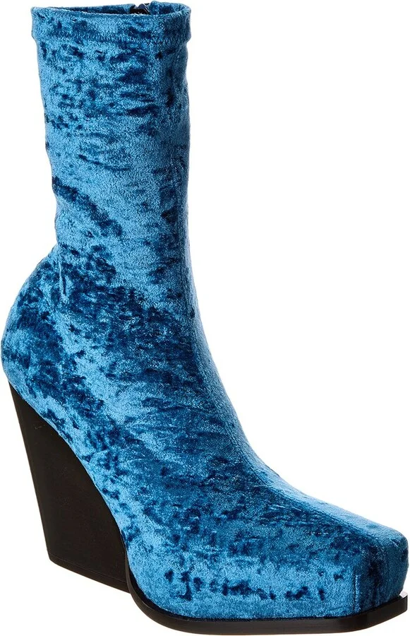 Cowboy Crushed Velvet Boot