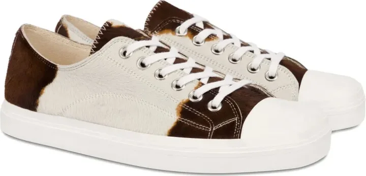 Cowhide Panelled Sneakers - Image 2