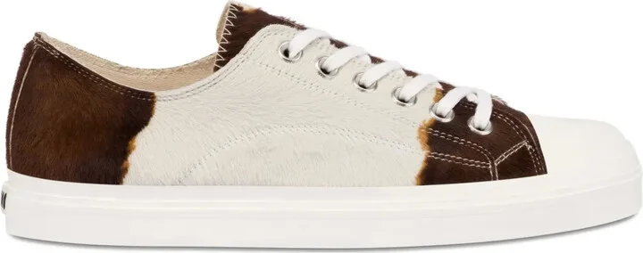 Cowhide Panelled Sneakers