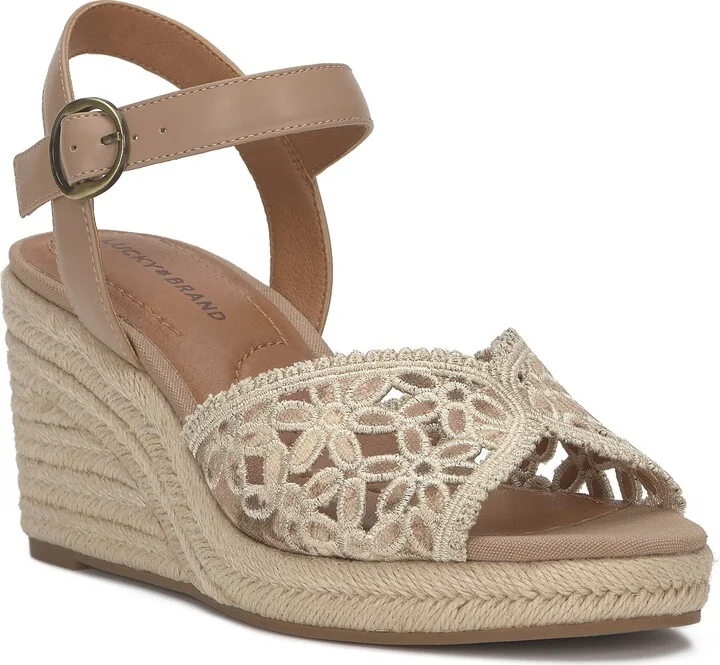 Coyna Espadrille Ankle Strap Platform Wedge Sandal