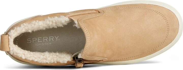 Cozy Crest Lug Side Zip Faux Shearling Lined Sneaker Boot - Image 3