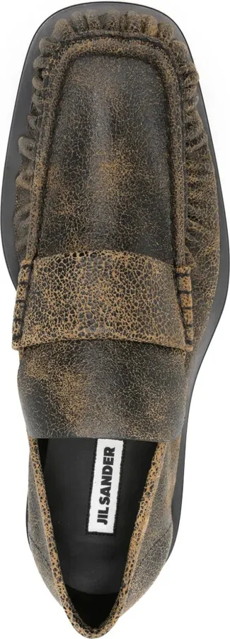 Cracked-Effect Loafers - Image 4
