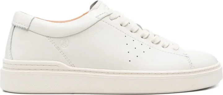 Craft leather perforated sneakers