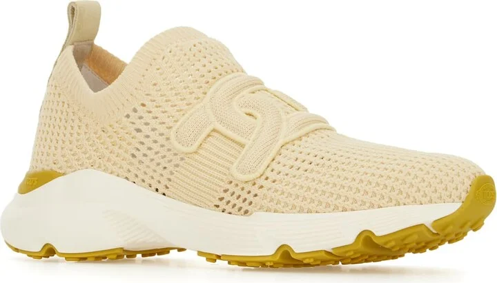 Cream Fabric Sneakers - Image 2