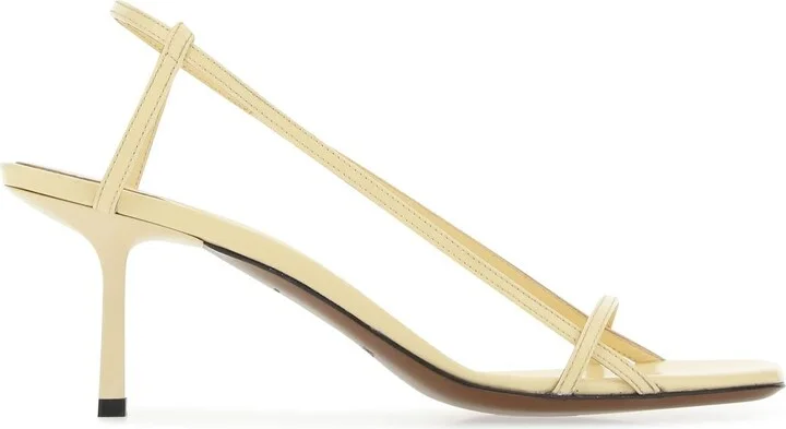 Cream leather Merga sandals