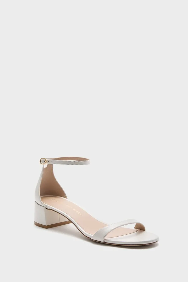 Cream Nudist Block 35 Heels