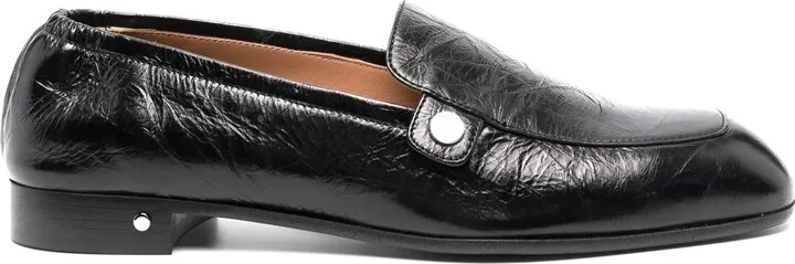 Creased Leather Loafers