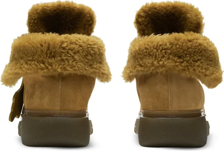 Creeper shearling-trim suede boots - Image 4