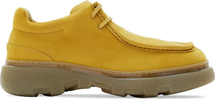 Creeper suede Derby shoes
