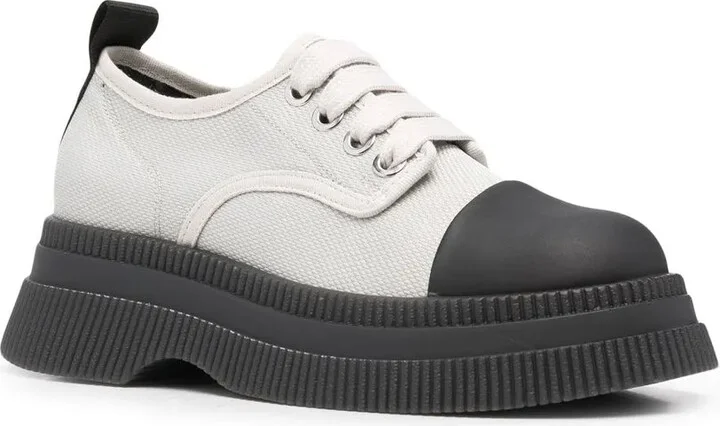 Creepers canvas lace-up Derby shoes - Image 2