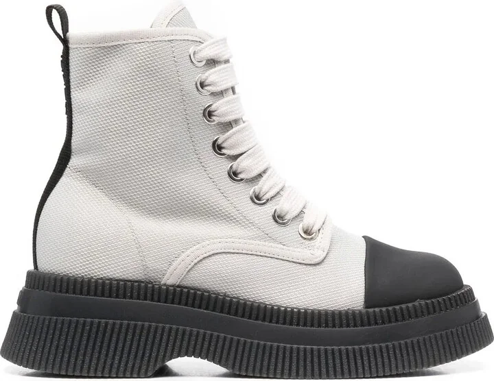 Creepers lace-up ankle boots
