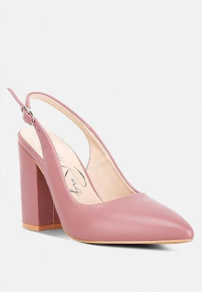 Creidne Block Heel Pointed Toe Sandals Women - Image 2