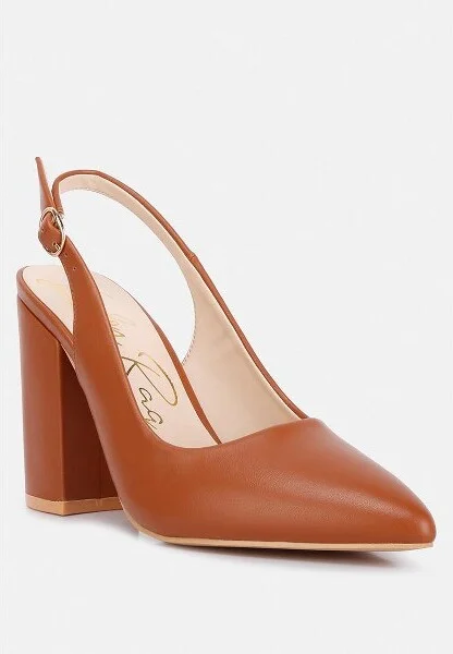 Creidne Block Heel Pointed Toe Sandals Women - Image 4