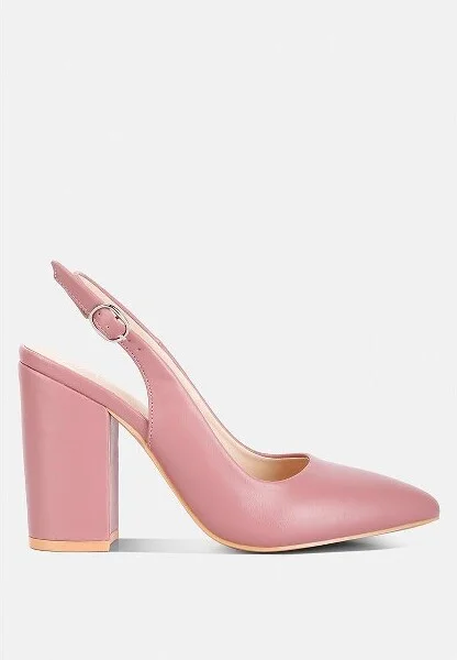Creidne Block Heel Pointed Toe Sandals Women