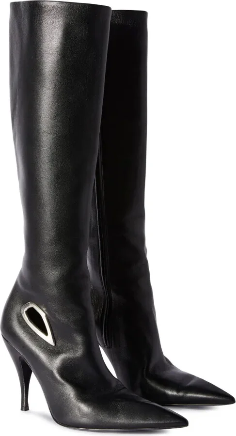 Crescent knee-high leather boots - Image 2