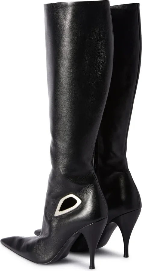 Crescent knee-high leather boots - Image 3