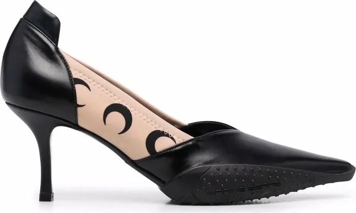 Crescent Moon-Print 75mm Pumps