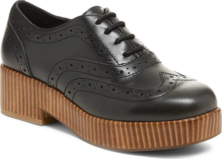 Crest Platform Wingtip Oxford